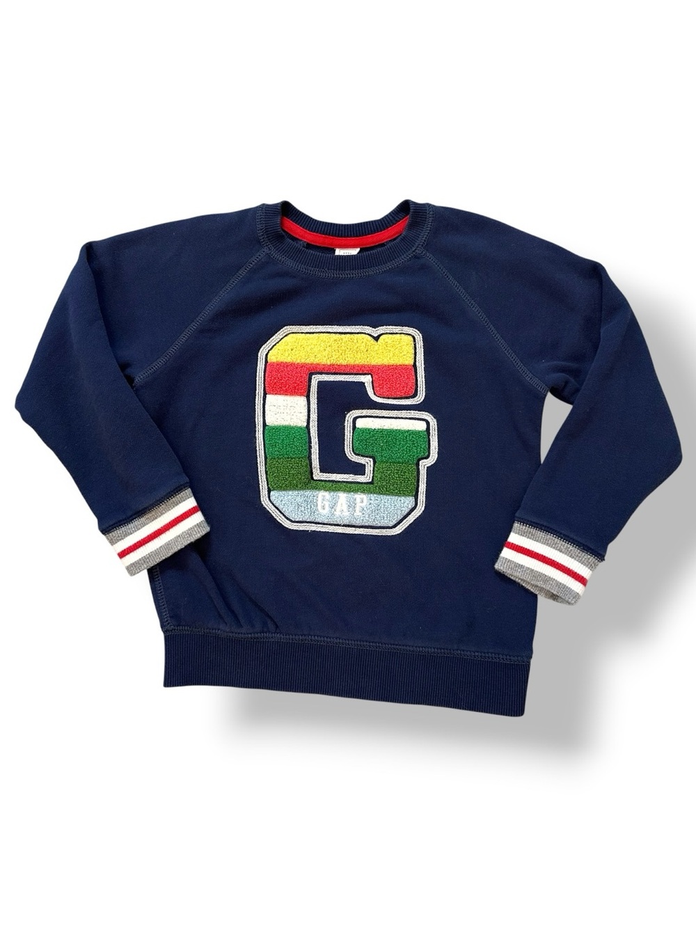 baby GAP | Navy Blue Hook and Loop Logo Sweatshirt (5)
